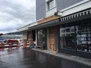 «Bäckerei-Konditorei» ist immer noch vom Vorgänger angeschrieben: An der Luzernerstrasse 21 gibt's ab dem 28. November wieder Brot und Co. (Bild: Roman Hodel)
