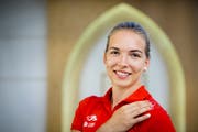Géraldine Ruckstuhl in Doha. (Bild: Keystone/Jean-Christophe Bott, 30. September 2019)