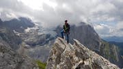 Stefan Flüeler auf den Engelhörnern im Berner Oberland. (Bild: PD)