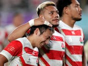 Ausgeträumt: Japans Rugby-Nationalteam scheitert bei der Heim-WM im Viertelfinal an Südafrika (Bild: KEYSTONE/AP/JAE C. HONG)