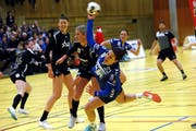 LKZ Zug gegen Brühl. Im Bild Soka Smitran am Ball. (Archivbild: Werner Schelbert, 18. Februar 2018)
