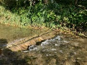 Der Dorfbach wird weiterhin in seinem bestehenden Gerinne fliessen. (Bild: Andrea Häusler)