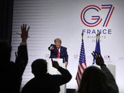 US-Präsident Donald Trump am G7-Gipfel im französischen Biarritz im August 2019. (Bild: KEYSTONE/AP/MARKUS SCHREIBER)