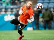 Der Ostschweizer Goalie Stefan Frei spielt seit sechs Jahren bei den Seattle Sounders und gewann mit diesen den Meistertitel in der nordamerikanischen Major League Soccer (MLS) (Bild: KEYSTONE/AP The Seattle Times/ANDY BAO)