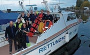 Die Mitglieder der Seerettung Rorschach räumten das Rettungsboot Christopherus, das ausser Dienst gestellt wurde. (Bild: Gerhard Huber)