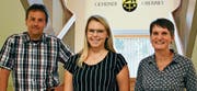 Verstärkung für die Verwaltung (von links): Urs Manser, Amanda John, Rosmarie Sonderegger.Bild: pd