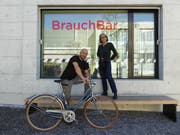 Stefan Luginbühl und Barbara Gnädinger vor der DLZ-BrauchBar. (Bild: PD)