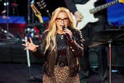 Federers Vorband Anastacia sorgte für gute Stimmung. (Bild: Freshfocus)