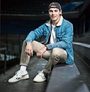 Valentin Hofer fühlte sich in der Bossard-Arena wohl. Bild: Stefan Kaiser (Zug, 21. Oktober 2019)