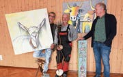 Von links: André Gutknecht, Roger Streit und Fredi Gertsch.Bild: Romano Cuonz, (Sarnen, 19. Oktober 2019)