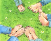 Kann zu Liebeslust und -frust führen: eine polyamore Beziehung. Illustration: Alexia Papadopoulos