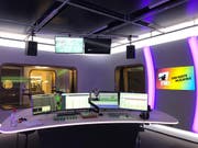 Eines der beiden nigelnagelneuen Studios von Radio FM1 an der Fürstenlandstrasse 122. (Bild: Sacha Gamper – 23. Oktober 2019)