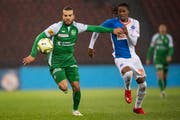 St. Gallens Nicolas Lüchinger (links) ist vor etwas mehr als zwei Jahren zum FC St.Gallen zurückgekehrt. (Bild: Ennio Leanza/Keystone)