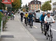 Auf der St. Gallerstrasse gab es auch dieses Jahr schwere Unfälle mit Velofahrern. (Bild: Johannes Wey)