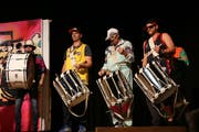 Die Tambouren fühlten sich sichtlich wohl - auch im Hip-Hop-Style. (Bilder: Irene Infanger, Ennetbürgen, 26. Oktober 2019)