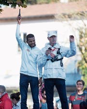 Prominenter Starter: Tadesse Abraham (links). (Bild: Corinne Glanzmann)