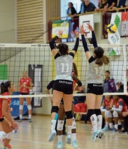 Die Toggenburgerinnen zeigten in Cheseaux erfrischendes Volleyball, konnten aber das Niveau nicht über die ganze Spieldauer halten. (Bild: Reinhard Kolb)