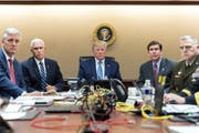 Verfolgt Trump hier die Jagd auf Al Baghdadi? (Bild: Keystone (26. Oktober 2019))