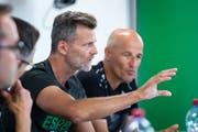 Sportchef Alain Sutter und Trainer Peter Zeidler. (Bild: Michel Canonica)