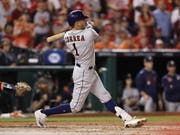 Den Houston Astros mit Carlos Correa fehlt nur noch ein Sieg zum Gewinn der World Series (Bild: KEYSTONE/EPA/JOHN G. MABANGLO)