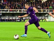 Franck Ribéry mit Zug aufs Tor. (Bild: KEYSTONE/EPA ANSA/CLAUDIO GIOVANNINI)