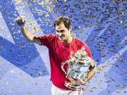 Roger Federer verzichtet nach seinem Turniersieg in Basel auf eine Teilnahme am Turnier in Paris-Bercy (Bild: KEYSTONE/ALEXANDRA WEY)