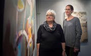 Retrospektive vor drei Jahren: Vreni Kauth und die damalige Baliere-Kuratorin Milena Oehy. (Bild: Andrea Stalder)