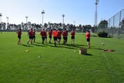 Dem Arboner Fussballverein wird nachgesagt, dass er immer wieder sehr aggressiv sei: Spieler der AS Scintilla beim Training. (Bild: PD)