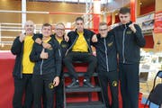 Antonio Tolla (Trainer), Claudio Engler, Patrick Vallarsa (Trainer), Giuseppe Capobianco, Jan Eggenberger, Bruno Ljubic (von links). (Bild: PD)