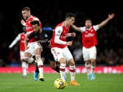 Captain Granit Xhaka steht bei Arsenal arg in der Kritik (Bild: KEYSTONE/AP PA/NIGEL FRENCH)
