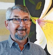 Der Diepoldsauer Toni Gruber vor einem seiner Werke. (Bild: pd)