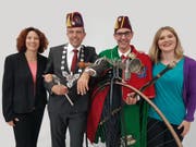 Donato Circelli (Zweiter von links) wurde zum neuen Zunftmeister der Ebikoner Rotsee-Zunft gewählt. (Bild: PD)