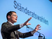 Die Delegierten haben entschieden: Der Zürcher SVP-Nationalrat Roger Köppel steigt definitiv nicht mehr in den zweiten Wahlgang für den Ständerat. (Bild: KEYSTONE/ENNIO LEANZA)