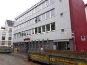 Das Haus Espenmoosstrasse 1. Hier übt in diesen Tagen die Sondereinheit Step der St.Galler Stadtpolizei. (Bild: Johannes Wey - 29. Oktober 2019)