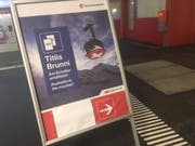 Gemeinsame Werbung: Tickets für beide Bergbahnen sind am Engelberger Bahnhof erhältlich. (Bild: zfo)