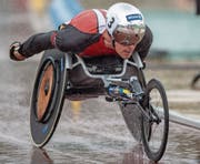 Marcel Hug will vor der Winterpause noch an einem Marathon und an der WM erfolgreich sein. (Bild: Urs Flüeler/KEY)