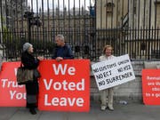 Noch immer zeichnet sich keine Einigung über ein Austrittsabkommen zwischen Grossbritannien und der EU ab. (Bild: KEYSTONE/AP/KIRSTY WIGGLESWORTH)