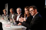 Die Thurgauer Ständeratskandidaten beim TZ-Podium im September. (Bild: Donato Caspari)