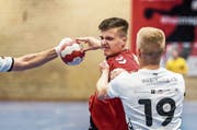 Lukas Linde (Mitte) war in der vergangenen Saison mit 125 Toren der unbestrittene Topskorer seines Teams. (Bild: Michel Canonica)