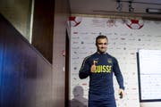 Daumen hoch: Xherdan Shaqiri ist wieder voll in der Nati dabei. Wenn er denn nicht mehr verletzt ist. (Bild: Keystone)