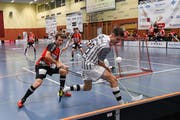 Marc Dubacher (rechts) hat für Sarnen bereits Einsätze im ersten Block hinter sich.Bild: Simon Abächerli (Malans, 21. September 2019)