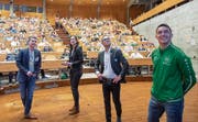 Die Freude der Strategieexperten in der Kinder-Uni. (Bild: Urs Bucher)