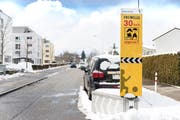 In Wittenbach gilt heute noch «Freiwillig Tempo 30». Das soll sich in den kommenden zehn Jahren nach und nach ändern. (Bild: Sabrina Stübi (21. März 2018))