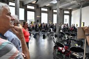 Das erste Forum zur Erarbeitung des Kulturkonzepts 2020 der Stadt St.Gallen: In der Lokremise diskutierten über 150 Kulturschaffende darüber, welche Anliegen in dieses Grundlagenpapier einfliessen sollten. (Bild: Simon Netzle - 15. August 2018)