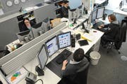 Online-Redaktoren bei der Arbeit. (Archivbild Luzerner Zeitung)