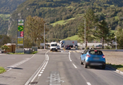 Die Unfallstelle bei der Landi in Schattdorf. (Archivbild Google Maps)