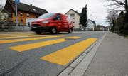 An der Dorfstrasse soll die Beleuchtung auf LED umgerüstet werden. Bild: Stefan Kaiser (Hagendorn, 6. März 2019)