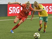 Ana-Maria Crnogorcevic ist mit 54 Toren in 114 Länderspielen die beste Schweizer Torschützin der Geschichte (Bild: KEYSTONE/WALTER BIERI)