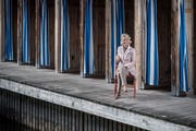 Ständeratskandidatin Andrea Gmür in der Luzerner Seebadi. Hier ist die Politikerin im Sommer öfters anzutreffen. (Bild: Pius Amrein, 20. September 2019)