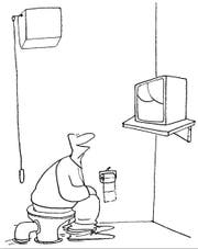 Cartoon von Pfuschi aus der Gedichtgruppe «Auf dem Klo». (Bild: PD)